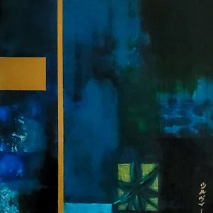 Harmonie japonaise bleue n°4